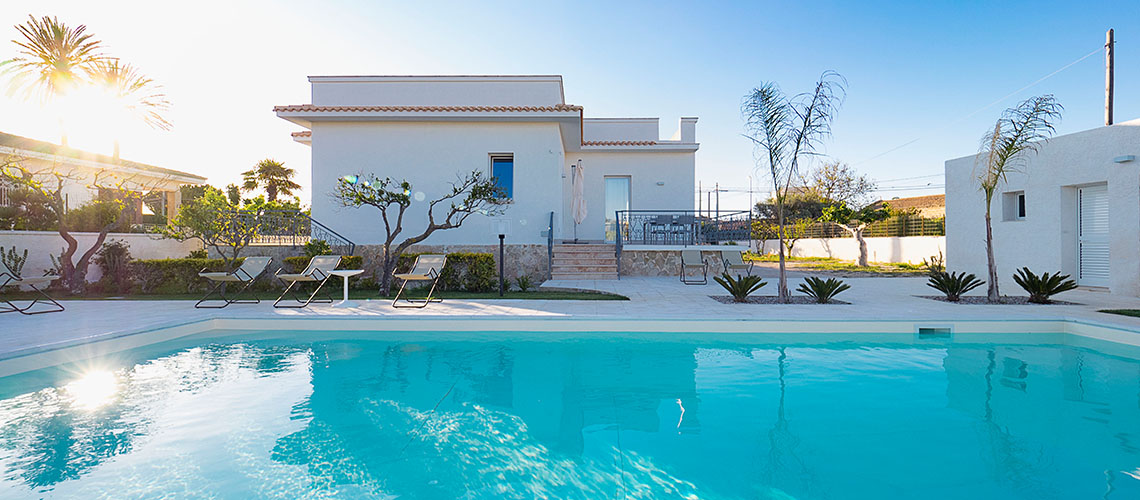 Villa Rita Seaside Villa with Pool for rent in Marsala Sicily  - 0